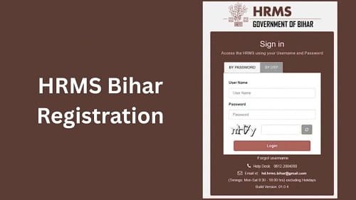 HRMS Bihar Registration