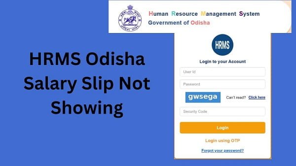 HRMS Odisha Salary Slip Not Showing