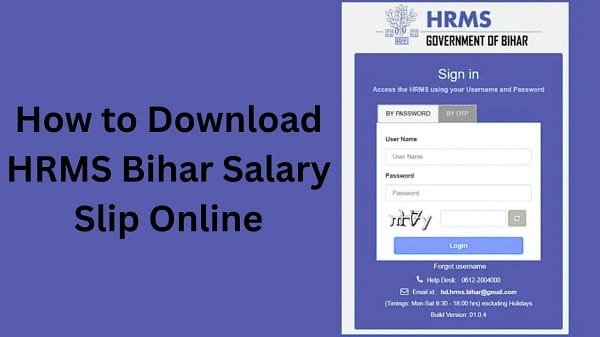 How to Download HRMS Bihar Salary Slip Online