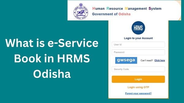 What is e-Service Book in HRMS Odisha